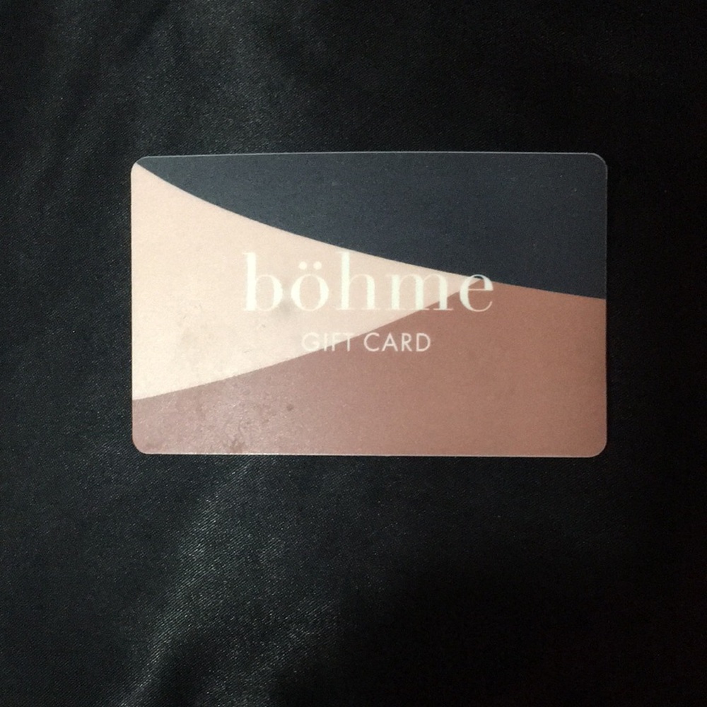 Bohme Gift card
